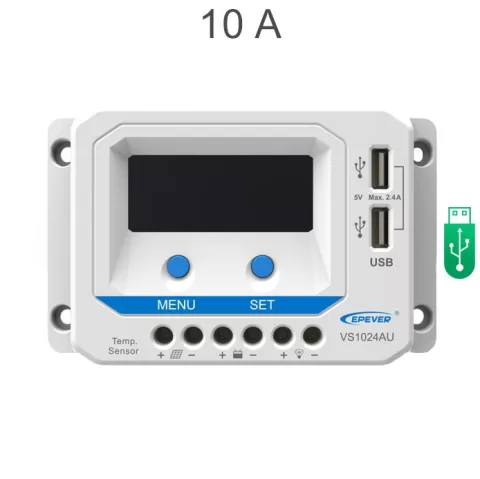 شارژ کنترلر 10A و 24V مدل VS1024A/AU سری PWM برند EPEVER
